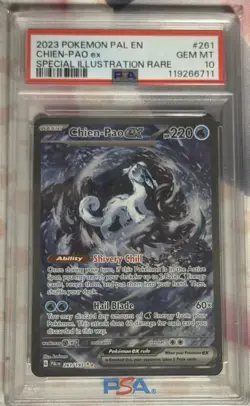 Paldea Evolved Chien-Pao ex SIR 261/193 Pokemon Paldea Evolved - Image 1