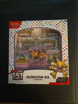Pokemon Alakazam EX TCG Scarlet and Violet 151 Collection - Image 1