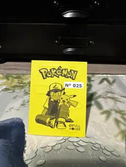 Pokemon TCG Rainbow Foil Pikachu #025 Full house sticker - Image 2