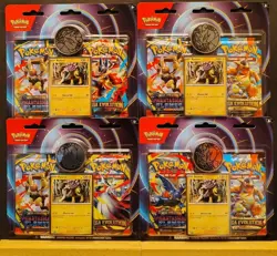Pokemon TCG Phantasmal Flames Mega Evolution Raikou Lot Of 4 Blister 2 Packs - Image 1