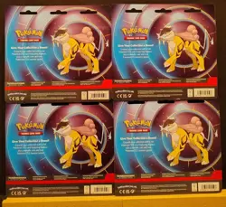 Pokemon TCG Phantasmal Flames Mega Evolution Raikou Lot Of 4 Blister 2 Packs - Image 2