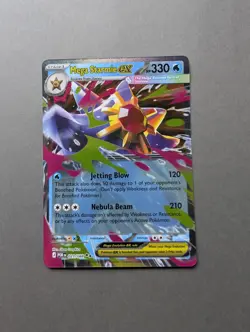 Pokemon TCG Mega Starmie Ex Double Holo Rare Perfect Order English - Image 1