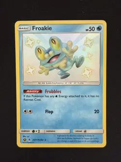 Froakie | SV11/SV94 | Pokemon Hidden Fates Sun & Moon | Shiny Rare | NM - Image 1