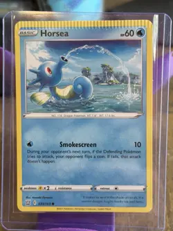 2021 Horsea ERROR CRIMPED POKEMON - Battle Styles 031/163 - Image 1