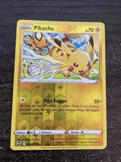PIKACHU REVERSE - POKEMON 049/195 EB12 TEMPETE ARGENTEE NEUF FR - Image 1