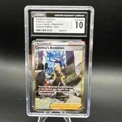 POKEMON Crown Zenith Cynthia’s Ambition GG60 Galarian Galary CGC 10 Gem Mint - Image 1