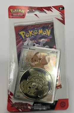 Scarlet & Violet Destined Rivals Eevee Checklane BLISTER Pack X 6 Packs - Image 1