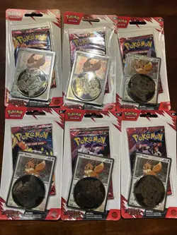 Scarlet & Violet Destined Rivals Eevee Checklane BLISTER Pack X 6 Packs - Image 3
