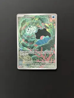 Pokemon TCG Clamperl 195/182 Destined Rivals Illustration Rare NM Mint Rare Holo - Image 1