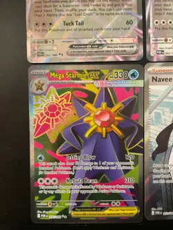 Me03: Perfect Order Pokemon TCG Lot (4x) Meowth Ex, Starmie Full Art & More NM/M - Image 3