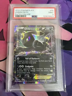 PSA 9 MINT 2016 Pokemon XY Fates Collide Umbreon EX 55 - Image 1