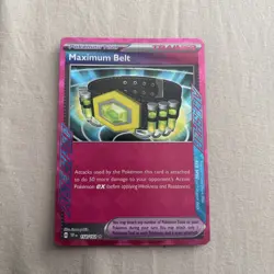 Maximum Belt 117/131 Holo ACE SPEC Rare SV: Prismatic Evolutions Pokemon Holo NM - Image 1