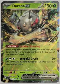DURANT EX 004/191 DOUBLE RARE SURGING SPARKS POKEMON NM - Image 1