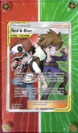 Red & Blue Tag Team 234/236 Cosmic Eclipse Pokemon Extended Art Case - Image 1