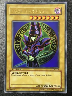 Dark Magician LOB-005 1st Edition Asian English LP - Image 1