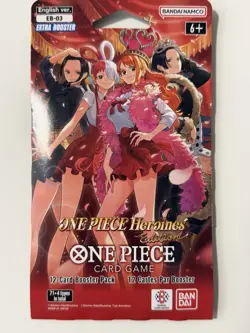 (HEAVY)🔥One Piece Heroines Edition EB 03 Sleeved Booster Pack (Factory Sealed) - Image 2