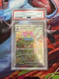 Pokemon Venusaur EX Sir TCG Card 198/165 Scarlet Violet 151 PSA GEM MINT 10!! - Image 5