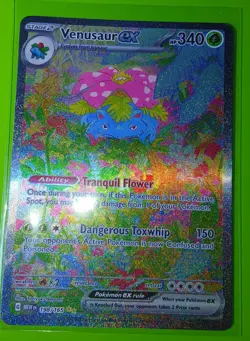 Pokemon TCG Venusaur EX Card 198/165 SV Sir Scarlet & Violet 151 Clean NM/M - Image 1