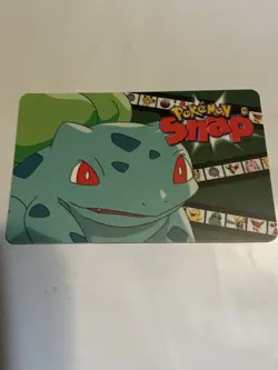 Pokemon Bulbusaur Snap Station Vintage Blockbuster Video Chip Card 1999 Unused - Image 1