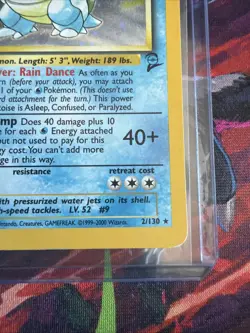 Pokemon TCG Base Set 2 Blastoise Holo Rare Card 2/130 - Image 4
