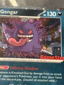 *SWIRL* middle right! Gengar 050/088 GameStop Promo Pokemon card - Image 5
