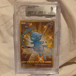 Pokemon Celebrations Mew 25th Shiny Gold Holo Card 025/025 Secret Rare PERFECT - Image 1