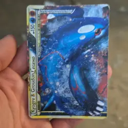 Pokemon Kyogre & Groudon LEGEND Pokemon Card HP 150 English - Image 1