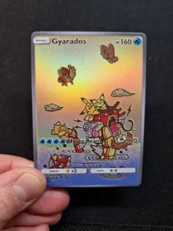 Gyarados Full Art Rainbow Holo Pikachu Friends Custom Promo Art Card - Image 1