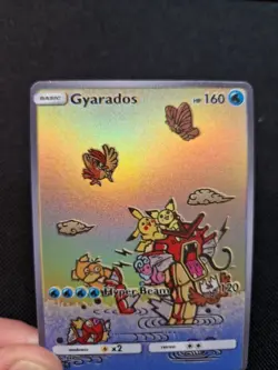 Gyarados Full Art Rainbow Holo Pikachu Friends Custom Promo Art Card - Image 2
