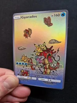 Gyarados Full Art Rainbow Holo Pikachu Friends Custom Promo Art Card - Image 3