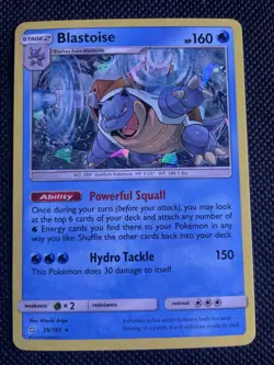 Blastoise 25/181 Deck Exclusives Cracked Ice Holo Rare English Pokemon TCG Card - Image 1