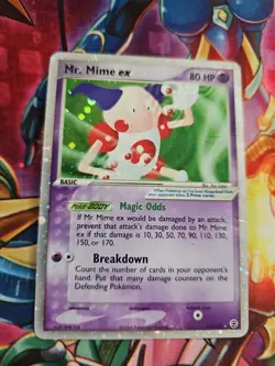 Mr. Mime EX Holo Card 110/112 FireRed & LeafGreen Excellent Condition DM - Image 1