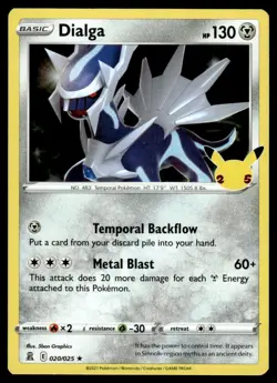 Celebrations #020/025 Dialga Pokemon Card Holo - Image 1