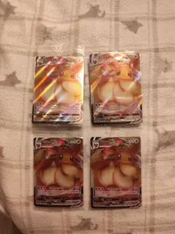 Pokemon TCG Eevee VMAX SWSH087 Black Star Promo NM SEALED X 4 Cards - Image 1