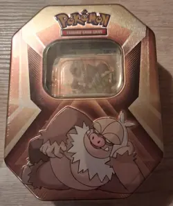 Pokemon TCG Triple Whammy Tin Slaking 2024 Metal Tin Sealed + Free Bonus Card - Image 1