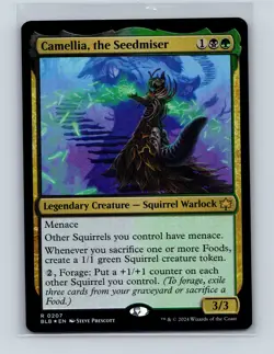 Bloomburrow #207 Camellia, the Seedmiser - Foil - Image 1