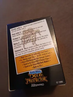 Ultra Pro Black Shield Deck Protector 100 Sleeves Rembrandt Vintage 1996 - Image 3