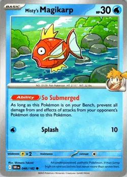 Misty's Magikarp Common SV10: Destined Rivals 048/182 NM Pokemon - Image 1
