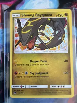 Pokemon Shining Rayquaza 56/73 Shining Legends Holo - Image 1