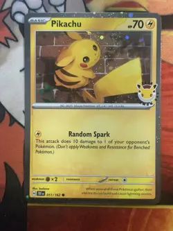 🌀SWIRL-Pikachu 051/162 Pokemon Day 2026 Stamped Promo Pokemon TCg - Image 1