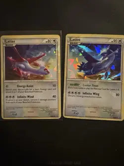 Latias and Latios Cracked Ice Holo HGSS10HGSS11 Promos - Image 1