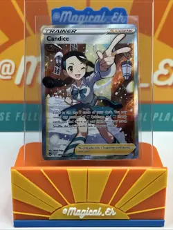 Candice #189 Ultra Rare Full Art Pokemon TCG 2022 Silver Tempest Near Mint NM - Image 1