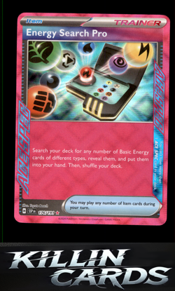 Energy Search Pro 176/191 Pokemon ACE SPEC Rare SV08: Surging Sparks Card NM - Image 1