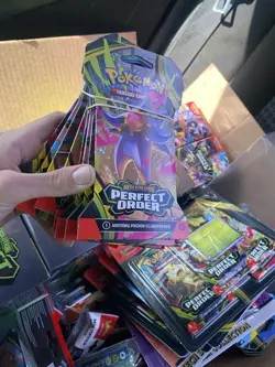 Pokemon TCG ETB MYSTERY BUNDLE!!!+ 4PACKS+ 3-PACK BLISTER + TIN+ MORE!! - Image 3