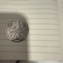 Pokemon TCG Coin - MewTwo - Silver Metal Promo Item - Image 1