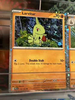 Pokemon TCG Cosmos Holo Larvitar, Pupitar, Tyranitar Evolution Lot NM Condition - Image 2