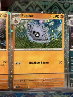 Pokemon TCG Cosmos Holo Larvitar, Pupitar, Tyranitar Evolution Lot NM Condition - Image 3