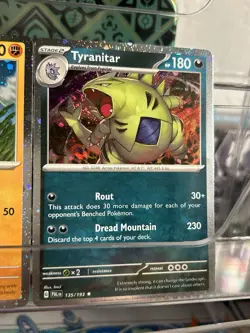 Pokemon TCG Cosmos Holo Larvitar, Pupitar, Tyranitar Evolution Lot NM Condition - Image 4