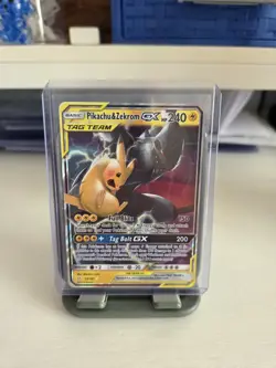 2019 Pokemon Sun & Moon Pickachu & Zekrom Tag Team GX - Image 1