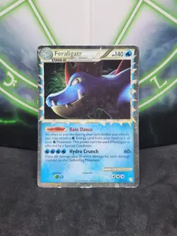 Pokemon Feraligatr 108/123 Holo Rare HGSS Unleashed LP - Image 1